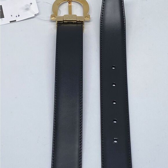 Salvatore Ferragamo Adjustable & Reversible Leather Buckle Belt size 32 - Picture 5 of 9